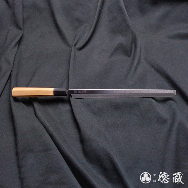 Carbon High-grade White Steel Takohiki-Knife (knives for cutting octopus) Japanese Yew Octagonal Handle