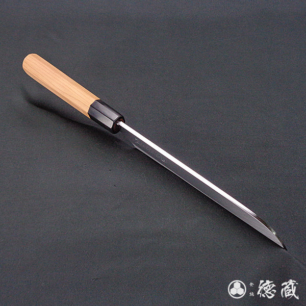 Carbon High-grade White Steel Sickle-Shaped Usuba Knife (Single-edged Blade) Japanese Yew Octagonal Handle