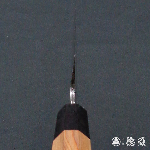 Carbon High-grade White Steel Sickle-Shaped Usuba Knife (Single-edged Blade) Japanese Yew Octagonal Handle