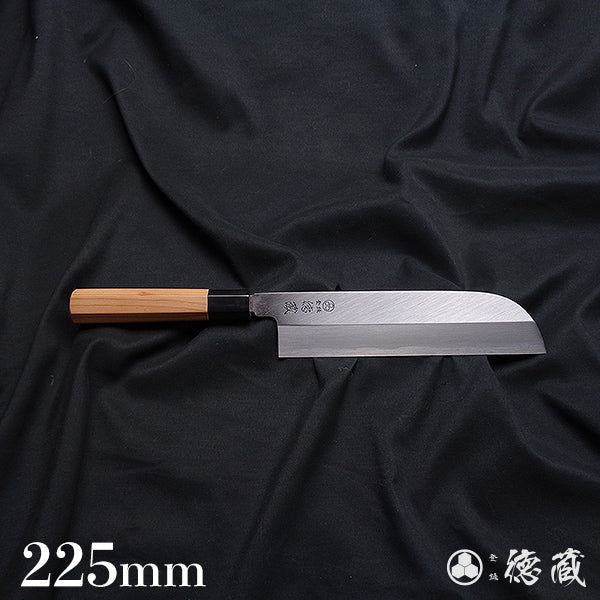 Carbon High-grade White Steel Sickle-Shaped Usuba Knife (Single-edged Blade) Japanese Yew Octagonal Handle