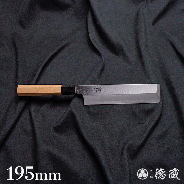 Carbon High-grade White Steel Usuba Knife (Single-edged Blade) Japanese Yew Octagonal Handle