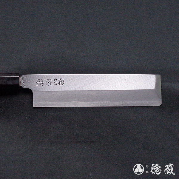 Carbon High-grade White Steel Usuba Knife (Single-edged Blade) Japanese Yew Octagonal Handle