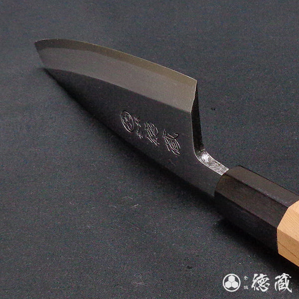 Carbon High-grade White Steel Deba Knife (Fish Knife) Japanese Yew Octagonal Handle