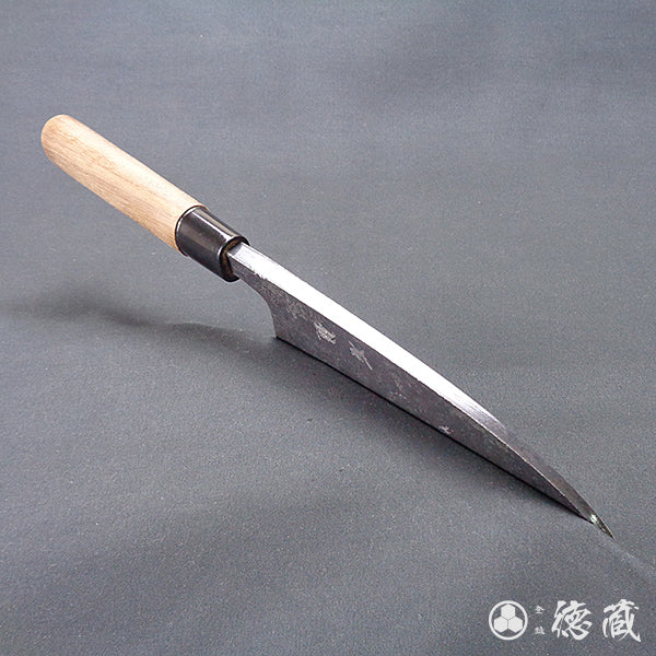Blue-2 blackened finish Thick Deba-knife walnut handle