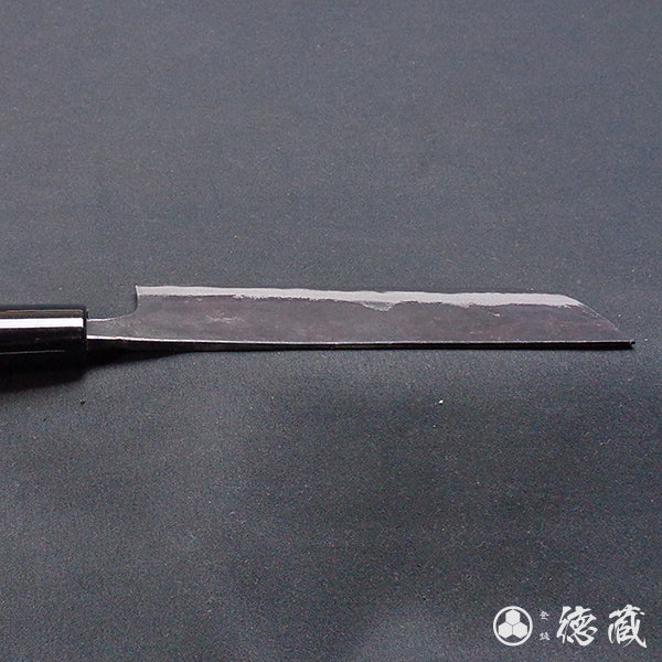Blue-2 blackened finish Nakiri knife park handle