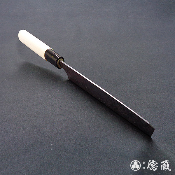 Blue-2 blackened finish Nakiri knife park handle