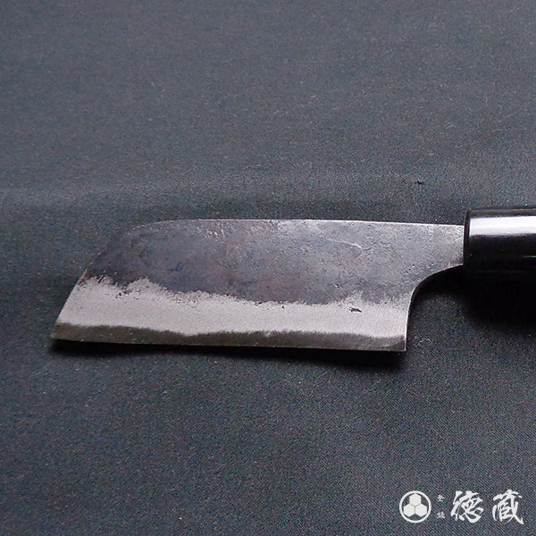 blue-2 carbon steel blackened finish chestnut peeling knife walnut handle