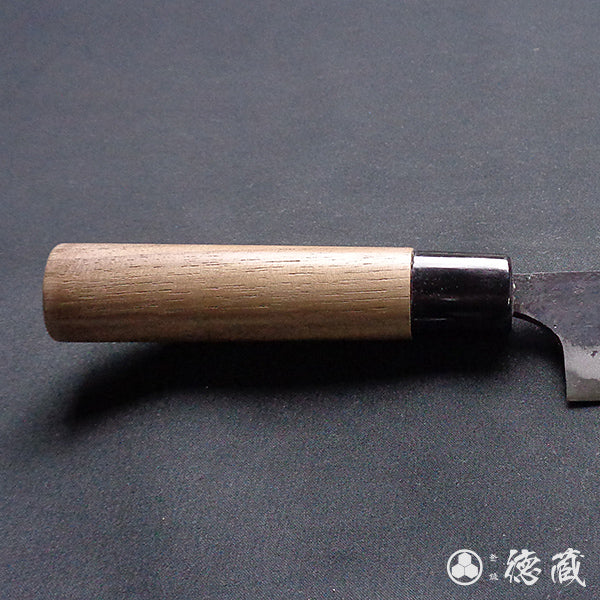 blue-2 carbon steel blackened finish chestnut peeling knife walnut handle