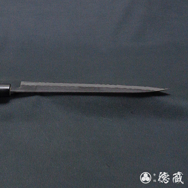 blue super carbon steel hammered black surface finish Gyutou-knife (chef's knife) black handle