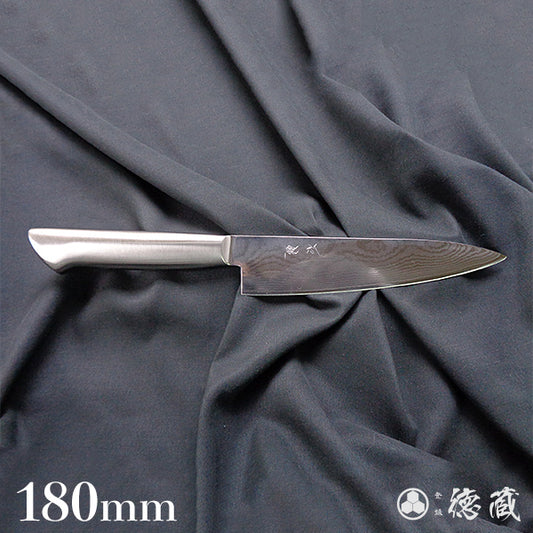 AUS10 ダマスカス フルメタル 牛刀包丁