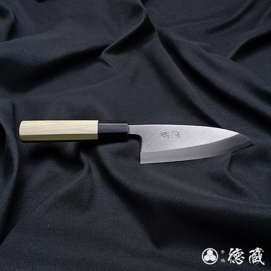 Carbon White Steel No. 2 Deba Knife (Fish Knife) Park Tree Octagonal Handle