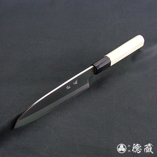 Carbon White Steel No. 2 Left Handed Santoku Knife Park Tree Octagonal Handle