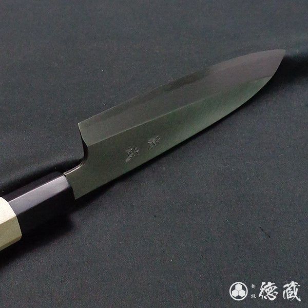 Carbon White Steel No. 2 Left Handed Santoku Knife Park Tree Octagonal Handle
