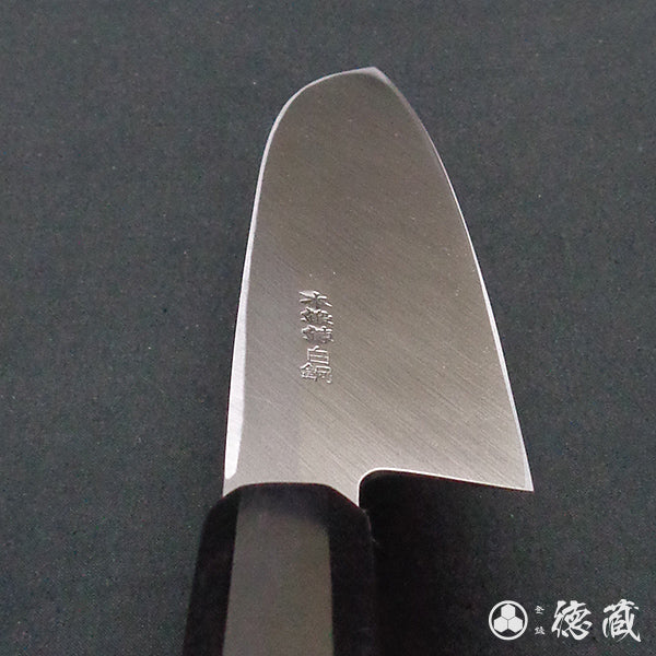 Carbon White Steel No. 2 Left Handed Santoku Knife Park Tree Octagonal Handle
