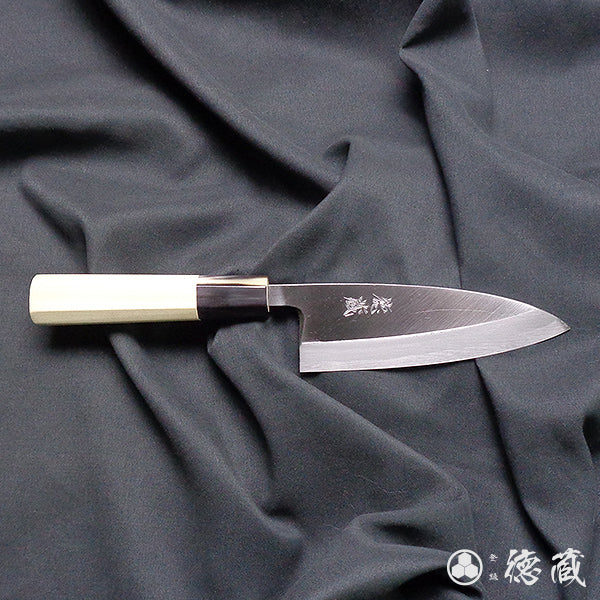 Carbon Blue Steel No. 2 Deba Knife (Fish Knife) Park Tree Octagonal Handle