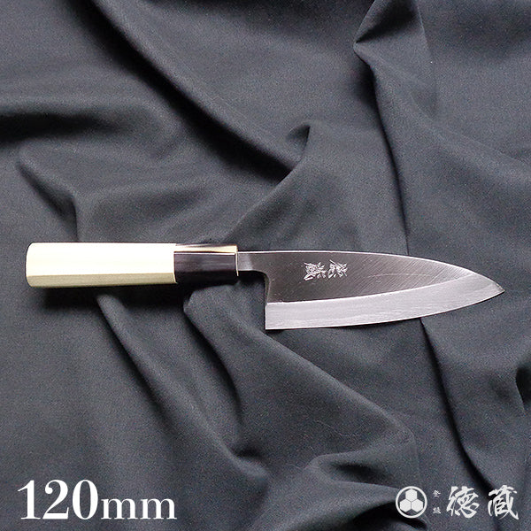 Carbon Blue Steel No. 2 Deba Knife (Fish Knife) Park Tree Octagonal Handle