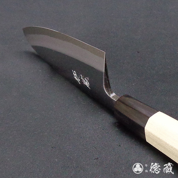 Carbon Blue Steel No. 2 Deba Knife (Fish Knife) Park Tree Octagonal Handle
