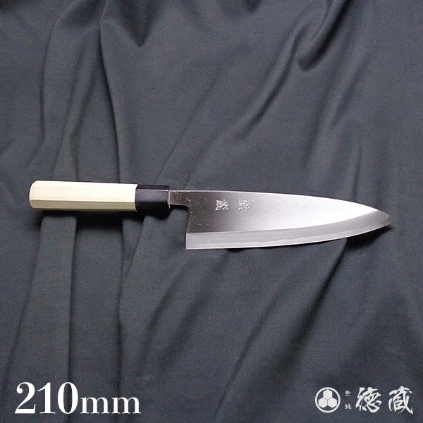 Carbon Blue Steel No. 2 Deba Knife (Fish Knife) Park Tree Octagonal Handle