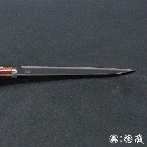 VG1 stainless steel sword-shaped santoku-knife mahogany handle