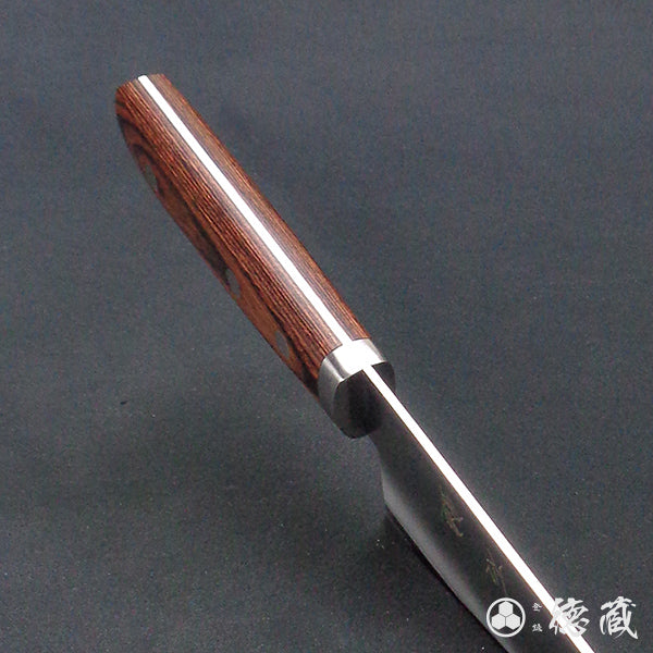 VG1 stainless steel sword-shaped santoku-knife mahogany handle