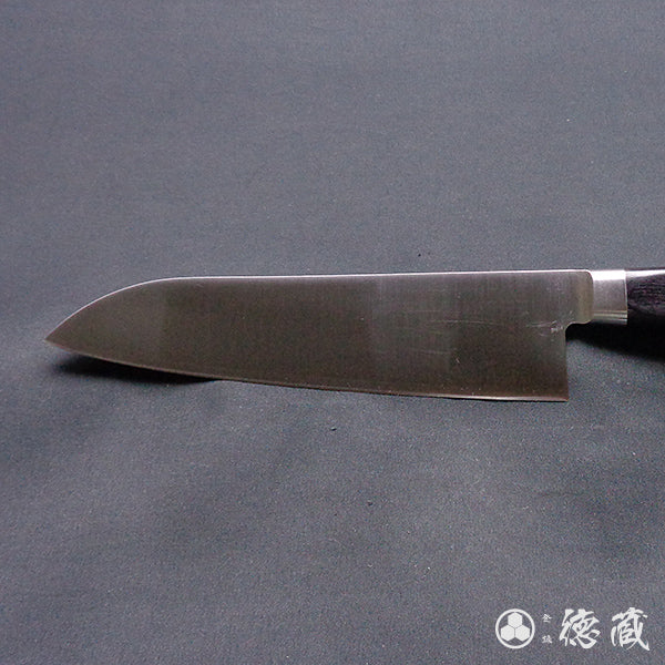SRS stainless steel Santoku-knife black handle
