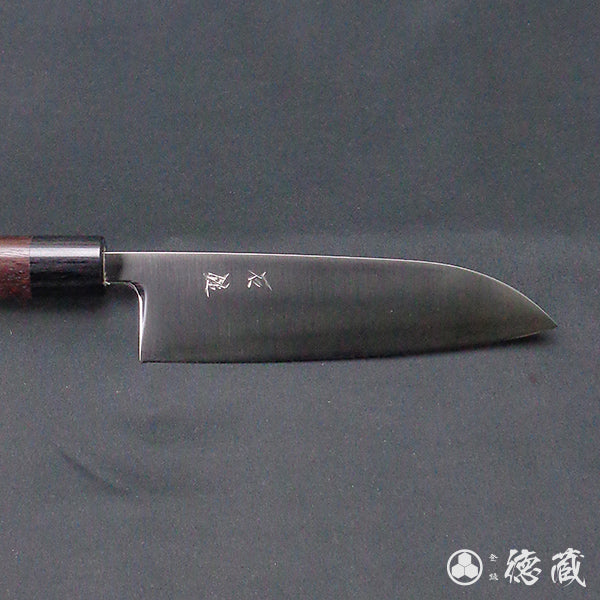 SRS stainless steel polished finish Santoku-knife sandalwood handle