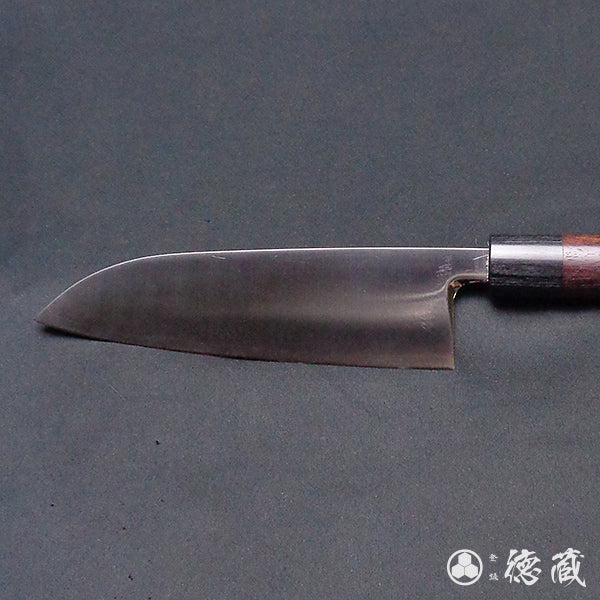 SRS stainless steel polished finish Santoku-knife sandalwood handle