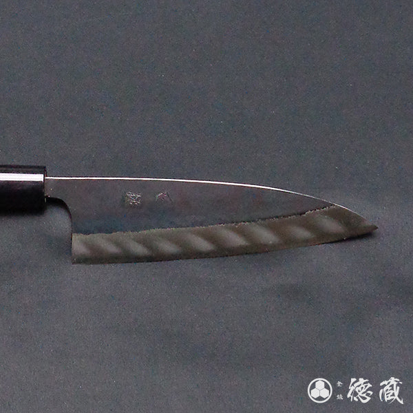Blue-2 blackened finish Iyo-style funayuki knife
walnut handle