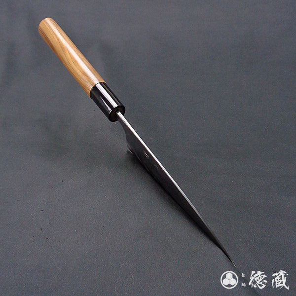 Blue-2 blackened finish Iyo-style funayuki knife
walnut handle