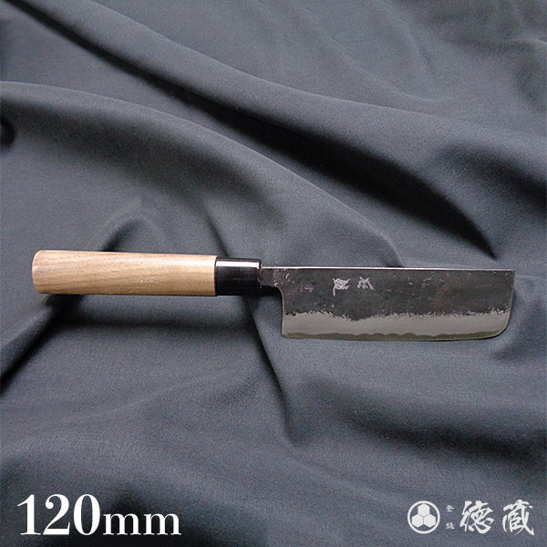 blue1 black finish Nakiri-knife walnuts handle