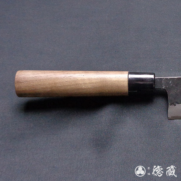 blue1 black finish Nakiri-knife walnuts handle