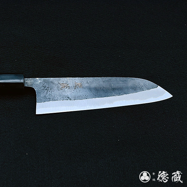 Carbon Blue Steel No. 2 Santoku Knife Park Tree Octagonal Handle