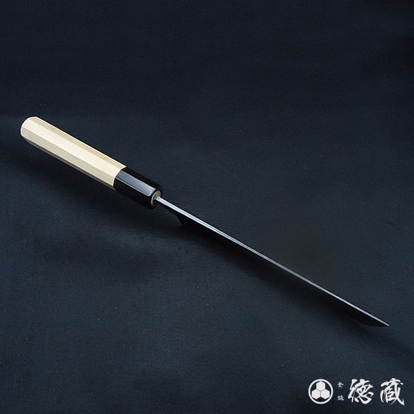 Carbon Blue Steel No. 2 Nakiri Knife Park Tree Octagonal Handle