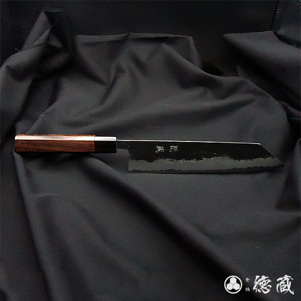 Carbon Aogami Super Kiritsuke Knife Rosewood Octagonal Handle