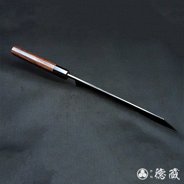 Carbon Aogami Super Kiritsuke Knife Rosewood Octagonal Handle