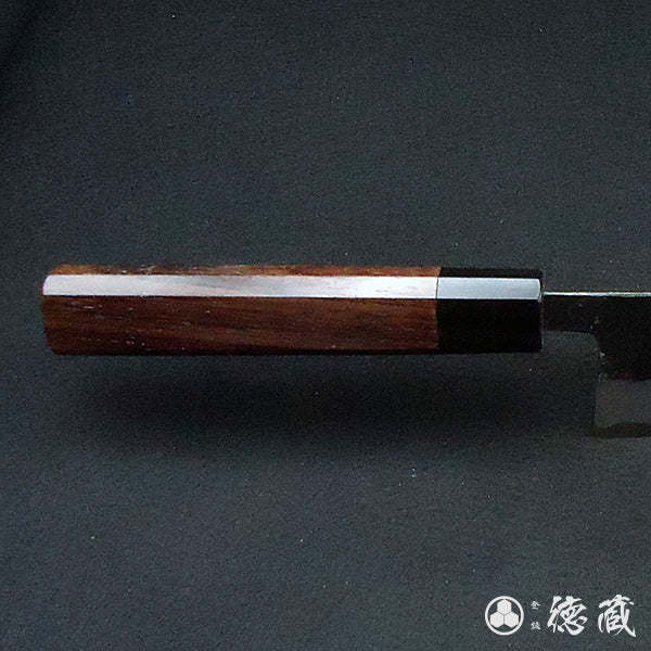 Carbon Aogami Super Kiritsuke Knife Rosewood Octagonal Handle