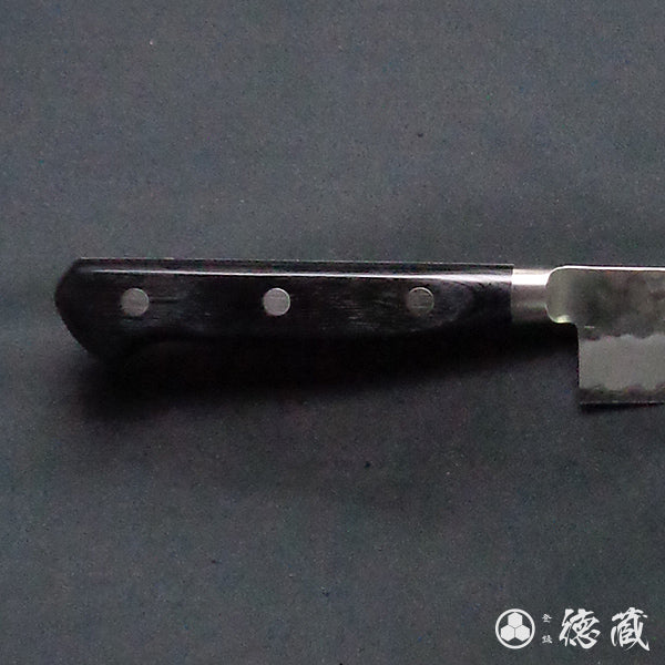 blue super carbon steel hammered finish Sujihiki-knife black handle