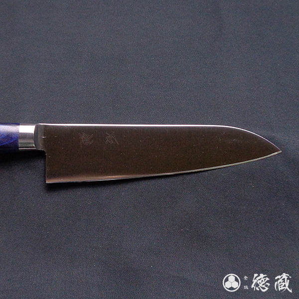 A8 Santoku-knife blue handle