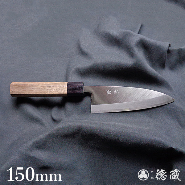 Blue-2 polished finish Thick Deba-knife walnuts handle