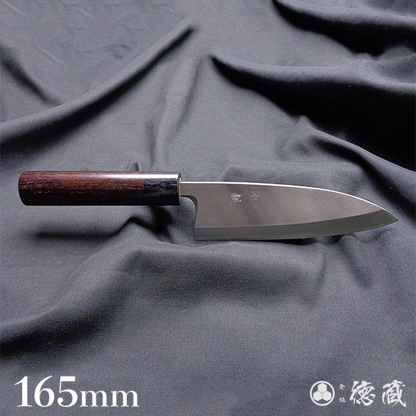 Ginsan (Silver3) stainless steel   thick deba-knife    sandalwood handle