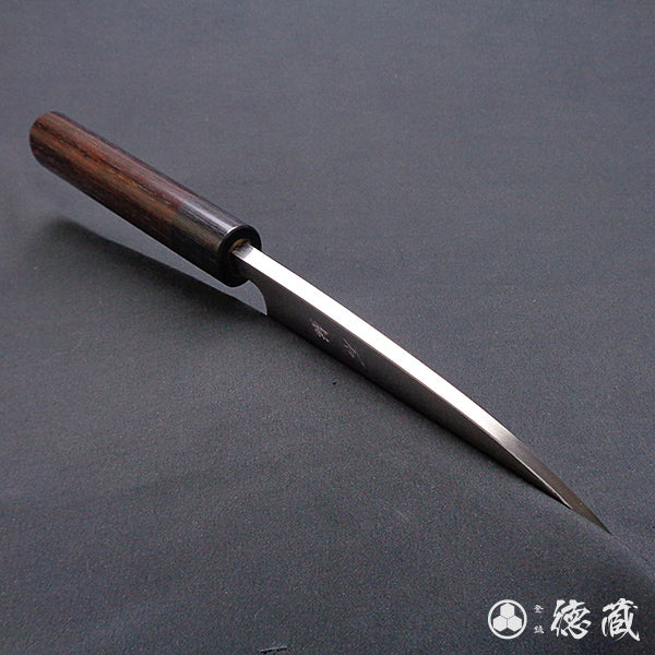 Ginsan (Silver3) stainless steel   thick deba-knife    sandalwood handle