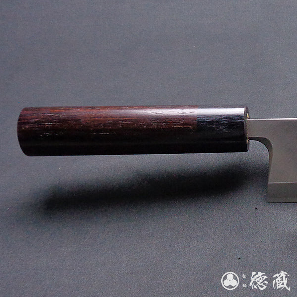 Ginsan (Silver3) stainless steel   thick deba-knife    sandalwood handle