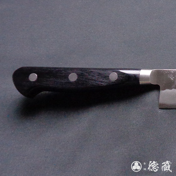 Ginsan (Silver3) stainless steel matt finish Sujihiki-knife black handle