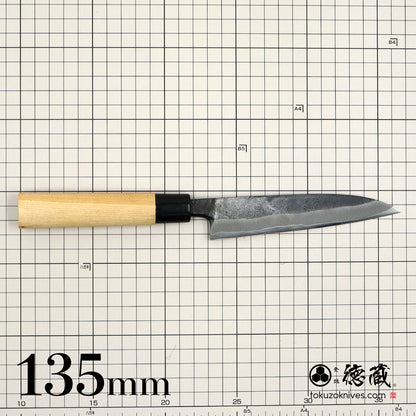 徳蔵 黒打ペティ 白鋼 桜柄