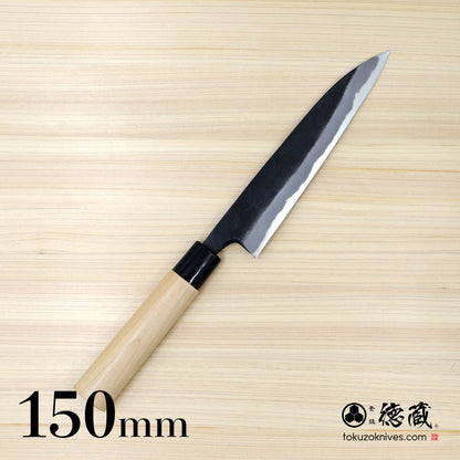 徳蔵 黒打ペティ 白鋼 桜柄