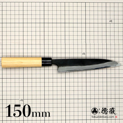 徳蔵 黒打ペティ 白鋼 桜柄