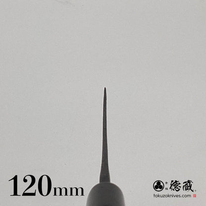 徳蔵 白鋼 黒打仕上げ 菜切包丁 120mm 桜柄