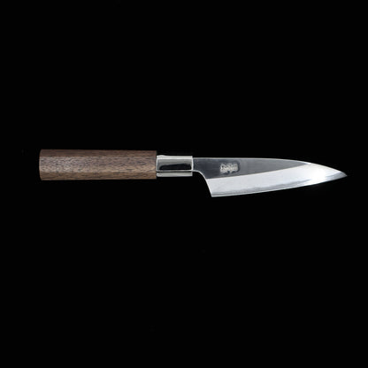 Stainless Silver Steel No. 3 medium-thick petty knife Walnut Octagonal Handle