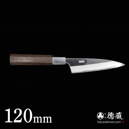 Stainless Silver Steel No. 3 medium-thick petty knife Walnut Octagonal Handle