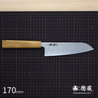 Stainless VG10 Santoku Knife Damascus Steel　Olive Wood Handle